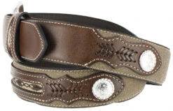 Nocona Men's Roughout Overlay Western Belt -Montana Clothing Shop 1202N6 41 D2
