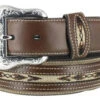 Nocona Men's Roughout Overlay Western Belt -Montana Clothing Shop 1202N6 41 P1