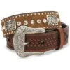 Nocona Men's Crystal Studded Hair-On-Hide Leather Belt - Reg & Big 2 Nocona Men's Crystal Studded Hair-On-Hide Leather Belt - Reg & Big -Montana Clothing Shop 120C03 41 P1