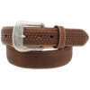 Ariat Men's Basket Weave Studded Tab Belt