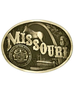 Montana Silversmiths Men's Missouri State Heritage Attitude Buckle