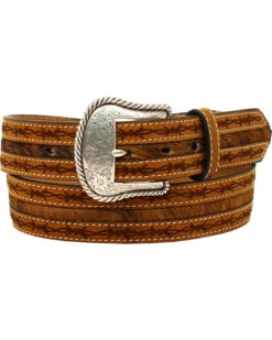 Nocona Men's Barbwire Edges Belt