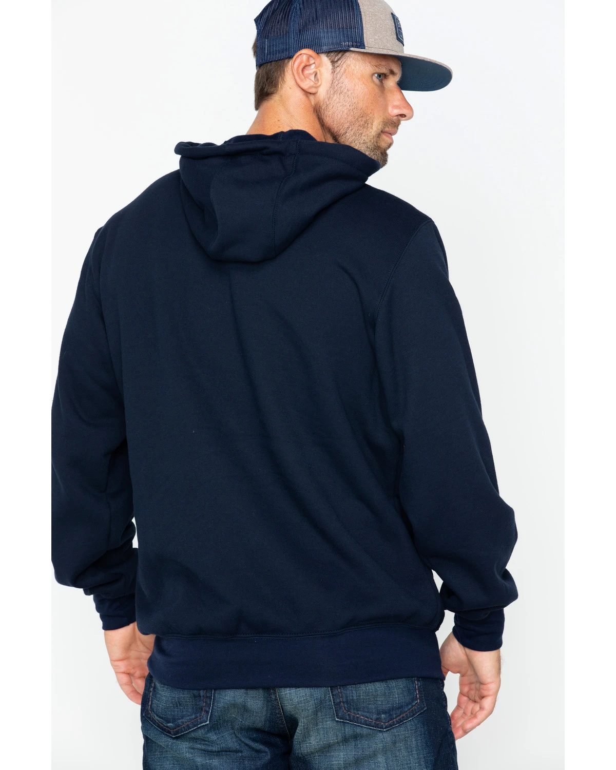 Carhartt Men's FR Hooded Pullover Solid Work Sweatshirt 4 Carhartt Men's FR Hooded Pullover Solid Work Sweatshirt - Image 2