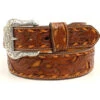 Nocona Men's Pierced Leather Laced Edge Western Belt -Montana Clothing Shop 2000234550 280 P1