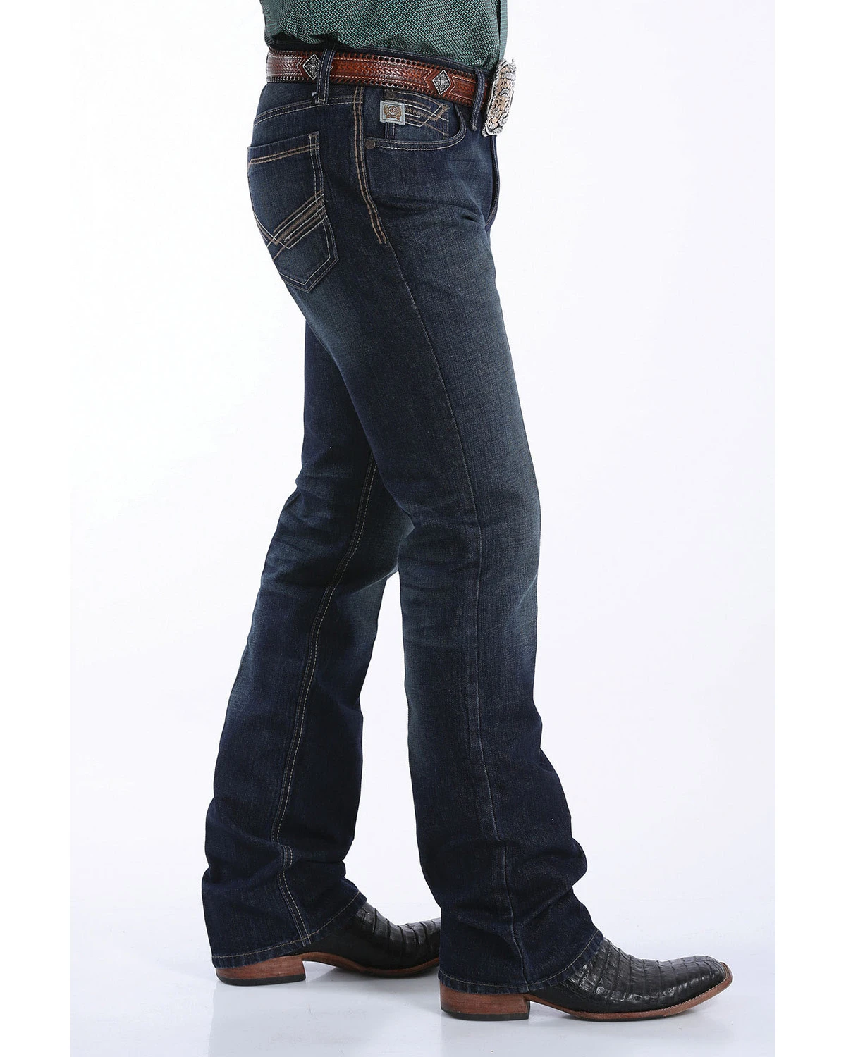 Cinch Men's Ian Med Rinse Slim Bootcut Jeans 5 Cinch Men's Ian Med Rinse Slim Bootcut Jeans - Image 3