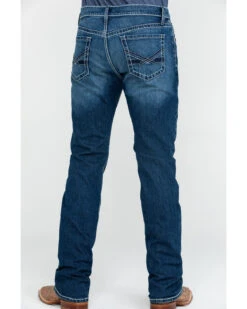 Cinch Men's Ian Medium Stone Wash Slim Boot Jeans