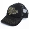 Moonshine Spirit Men's White On Black Logo Print Mesh Ball Cap -Montana Clothing Shop 2000291209 001 P1