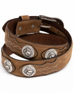 Cody James Men's Hair-On Praying Cowboy Concho Western Belt -Montana Clothing Shop 2000291521 200 P2