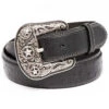 Cody James Men's Ostrich Print Embroidered Western Buckle Belt -Montana Clothing Shop 2000296474 001 P1
