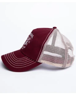 Cody James Men's Burgundy America Free Patch Mesh Ball Cap -Montana Clothing Shop 2000296730 640 P3