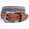 Cody James Men's Multicolor Cross Stitch Western Belt -Montana Clothing Shop 2000325200 240 P1
