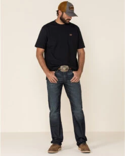 Moonshine Spirit Men's Eating Iron Dark Stretch Slim Straight Jeans