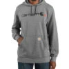 Carhartt Men's FR Force Logo Graphic Midweight Hooded Work Sweatshirt