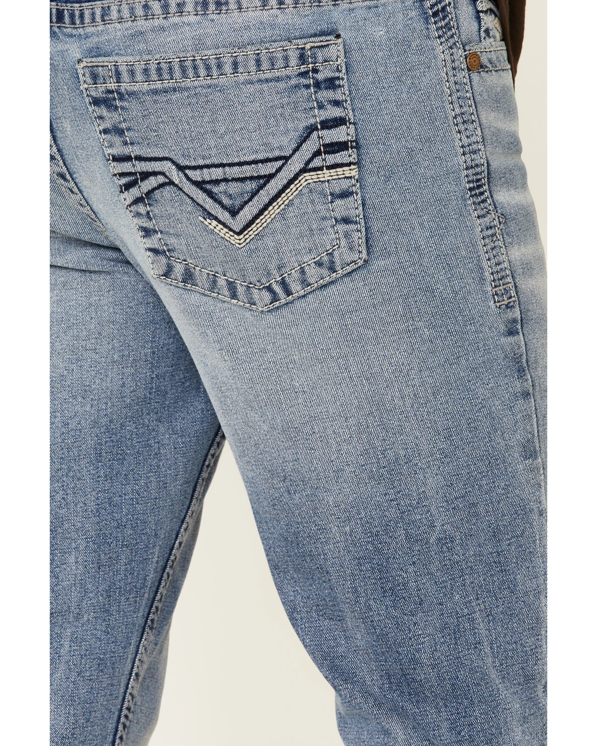 Cody James Men's Flash Light-Wash Slim Bootcut Jeans 6 Cody James Men's Flash Light-Wash Slim Bootcut Jeans - Image 4