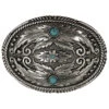 Cody James Men's Fancy Feathers Turquoise Buckle