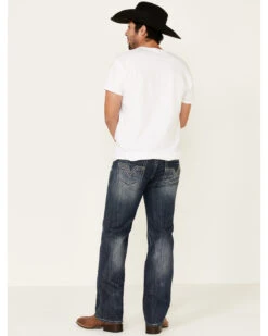 Rock & Roll Denim Men's Dark Double Barrel Relaxed Straight Leg Jeans -Montana Clothing Shop 2000333350 400 P2