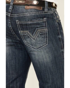 Rock & Roll Denim Men's Dark Double Barrel Relaxed Straight Leg Jeans -Montana Clothing Shop 2000333350 400 P4