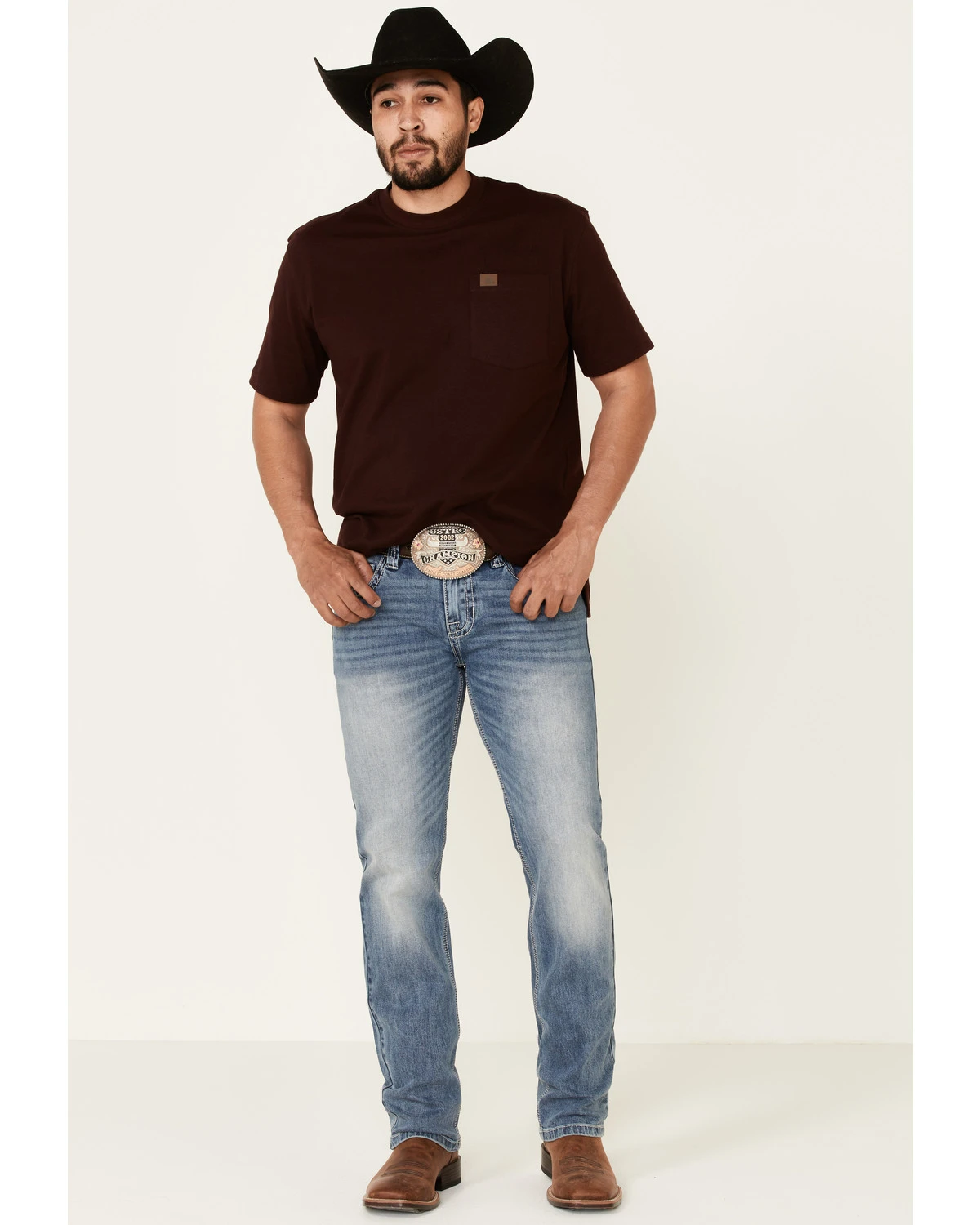 Rock & Roll Denim Men's Light Vintage Revolver Stretch Slim Straight Jeans 5 Rock & Roll Denim Men's Light Vintage Revolver Stretch Slim Straight Jeans - Image 3