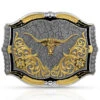 Montana Silversmiths Cracked Earth Longhorn Buckle -Montana Clothing Shop 2000334491 040 P1