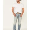 Moonshine Spirit Men's Wild West Light Wash Stretch Stackable Straight Jeans -Montana Clothing Shop 2000338828 400 P1