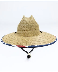 Cody James Men's USA Strong Lifeguard Straw Sun Hat -Montana Clothing Shop 2000338987 942 P3