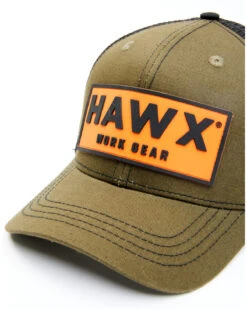 Hawx Men's Olive Logo Patch Mesh-Back Ball Cap -Montana Clothing Shop 2000339188 341 P3