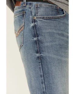 Wrangler 20X Men's Misty Vintage Light Wash Stretch Slim Bootcut Jeans -Montana Clothing Shop 2000340795 400 P5