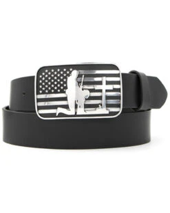 Cody James Men's Praying Cowboy American Flag Western Belt