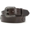 Cody James Men's Metal Concho Overlay Western Belt -Montana Clothing Shop 2000342404 201 P1