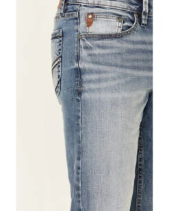 Moonshine Spirit Men's Grant Medium Wash Stretch Slim Straight Jeans -Montana Clothing Shop 2000342634 400 P4