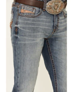 Cody James Core Men's Silver Spur Medium Wash Performance Stretch Slim Bootcut Jeans -Montana Clothing Shop 2000342679 400 P4