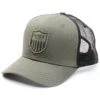 Hawx Men's Olive Shield Logo Patch Mesh-Back Ball Cap -Montana Clothing Shop 2000342951 341 P1