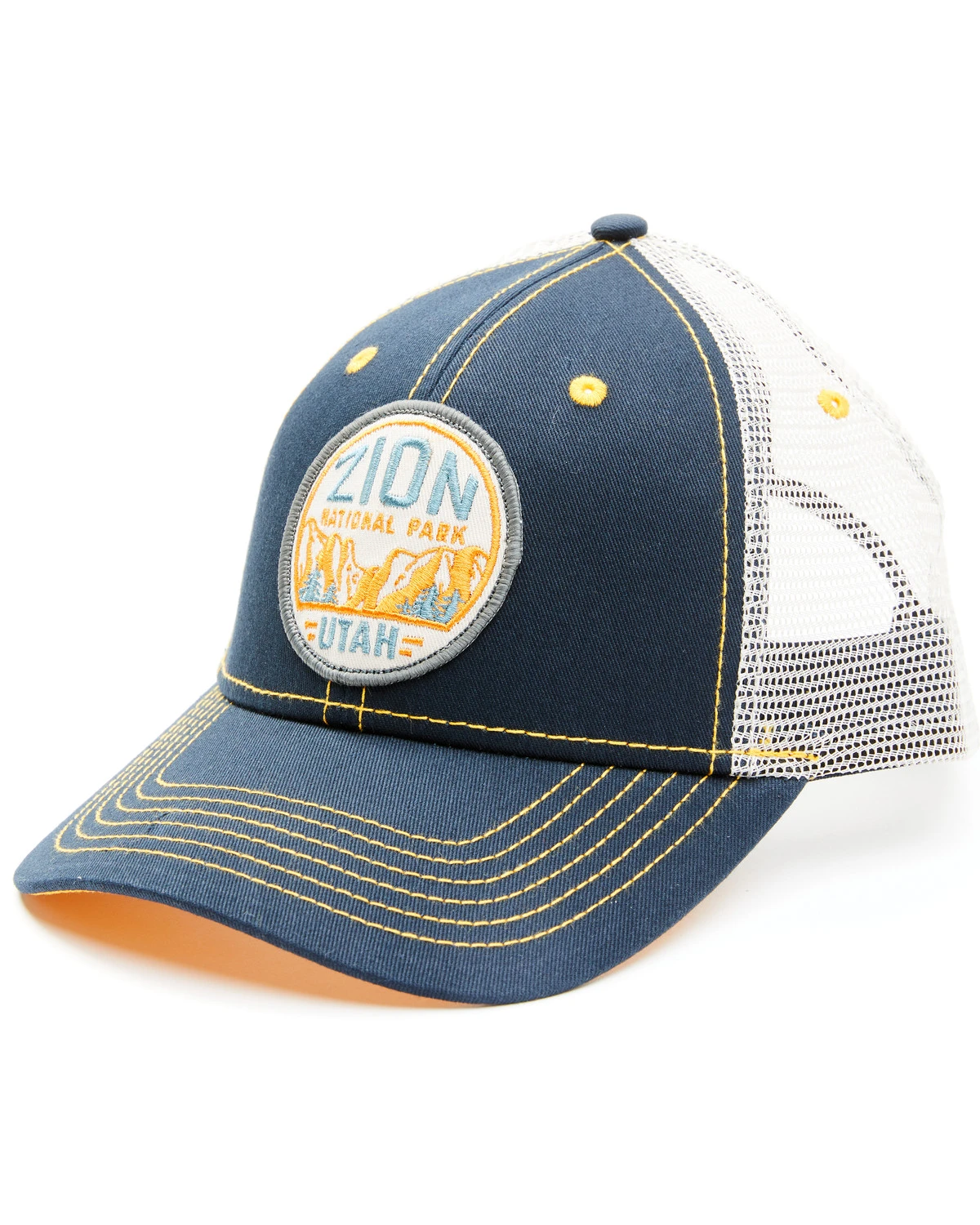 H3 Sportgear Men's Zion National Park Patch Mesh Back Trucker Cap 3 H3 Sportgear Men's Zion National Park Patch Mesh Back Trucker Cap