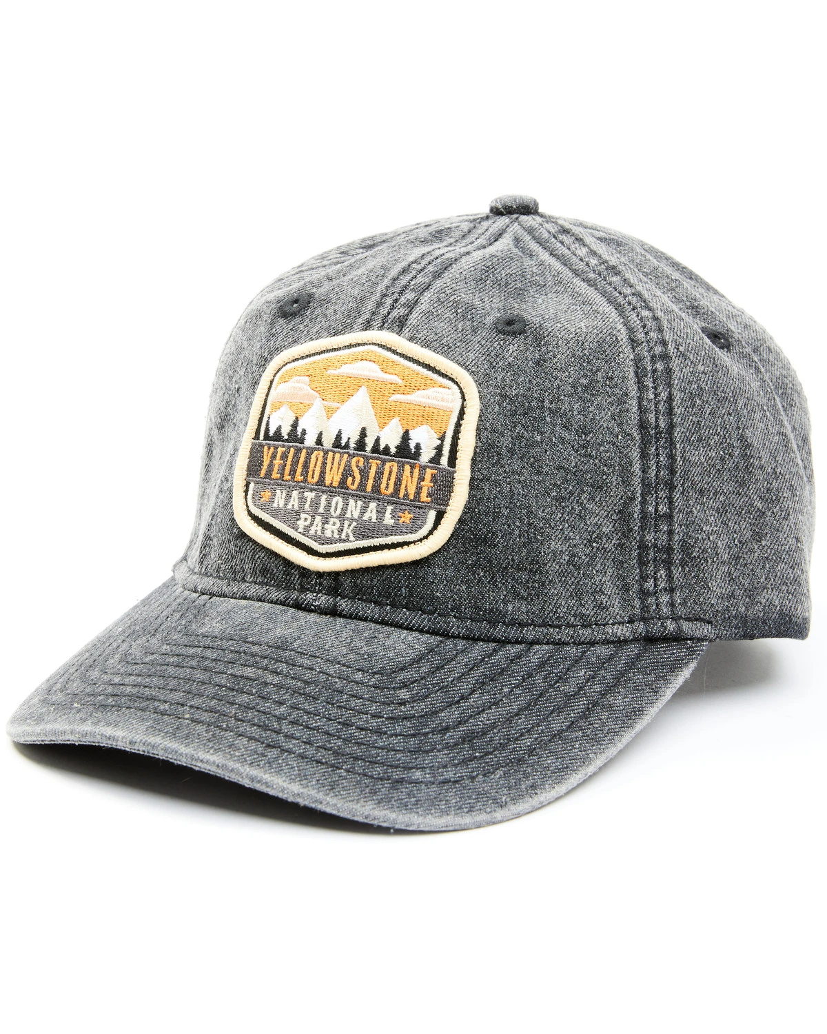 H3 Sportgear Men's Acid Wash Yellowstone National Park Patch Ball Cap 3 H3 Sportgear Men's Acid Wash Yellowstone National Park Patch Ball Cap