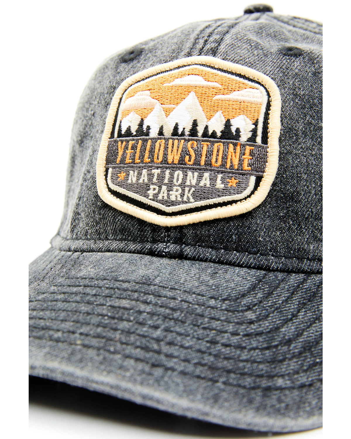 H3 Sportgear Men's Acid Wash Yellowstone National Park Patch Ball Cap 4 H3 Sportgear Men's Acid Wash Yellowstone National Park Patch Ball Cap - Image 2