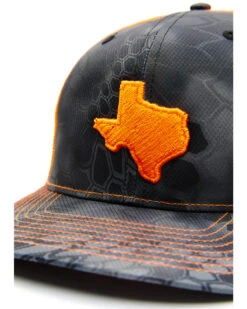 Oil Field Hats Men's Kryptek & Orange Texas State Patch Mesh-Back Ball Cap -Montana Clothing Shop 2000346259 340 P2