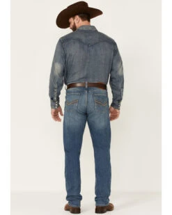 Wrangler 20X Men's No.44 Sierra Medium Wash Stretch Slim Straight Jeans - Long -Montana Clothing Shop 2000347675 400 P3