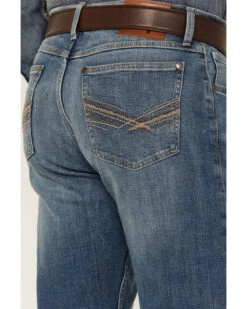 Wrangler 20X Men's No.44 Sierra Medium Wash Stretch Slim Straight Jeans - Long -Montana Clothing Shop 2000347675 400 P4