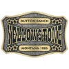 Montana Silversmiths Men's Two-Tone Yellowstone Dutton Ranch Belt Buckle -Montana Clothing Shop 2000349993 710 P1