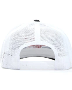 Oil Field Hats Men's Black & White American Flag US Patch Mesh-Back Ball Cap -Montana Clothing Shop 2000350293 001 P3