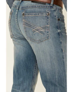 Rock 47 By Wrangler Men's Cochran Medium Wash Stretch Slim Straight Jeans 9 Rock 47 By Wrangler Men's Cochran Medium Wash Stretch Slim Straight Jeans -Montana Clothing Shop 2000350739 400 P4