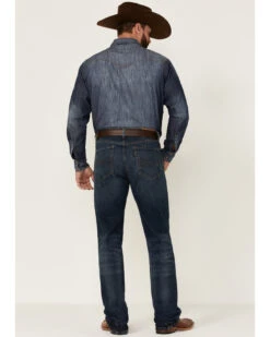 Rock & Roll Denim Men's Hooey Dark Vintage Double Barrel Relaxed Stackable Bootcut Jeans 9 Rock & Roll Denim Men's Hooey Dark Vintage Double Barrel Relaxed Stackable Bootcut Jeans -Montana Clothing Shop 2000351105 400 P4
