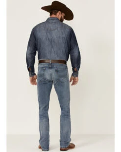 Rock & Roll Denim Men's Hooey Light Vintage Wash Revolver Stretch Slim Straight Jeans