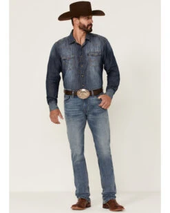 Rock & Roll Denim Men's Hooey Light Vintage Wash Revolver Stretch Slim Straight Jeans 8 Rock & Roll Denim Men's Hooey Light Vintage Wash Revolver Stretch Slim Straight Jeans -Montana Clothing Shop 2000351106 400 P3