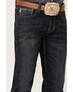 Rock & Roll Denim Men's Vintage Dark Revolver Stretch Slim Straight Jeans -Montana Clothing Shop 2000351108 400 P4