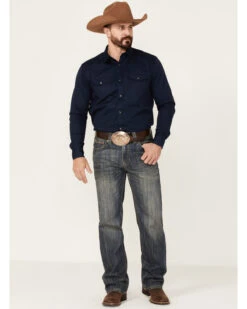 Rock & Roll Denim Men's Vintage Dark Wash Double Barrel Relaxed Straight Jeans -Montana Clothing Shop 2000351110 400 P3