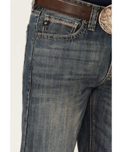 Rock & Roll Denim Men's Vintage Dark Wash Double Barrel Relaxed Straight Jeans -Montana Clothing Shop 2000351110 400 P4