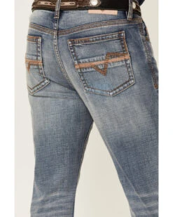 Cody James Core Men's Bear Down Light Wash Stretch Slim Bootcut Jeans -Montana Clothing Shop 2000351786 400 P4