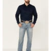 Cody James Men's Trotter Light Wash Stretch Slim Bootcut Jeans -Montana Clothing Shop 2000351840 400 P1