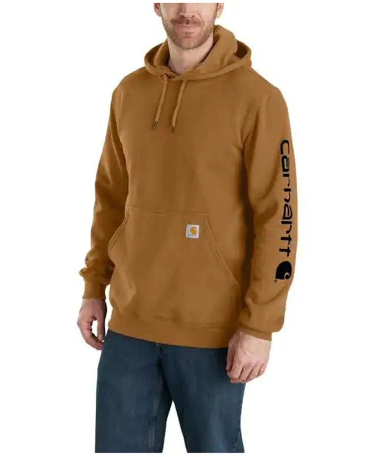 Carhartt Men's Loose Fit Midweight Logo Sleeve Graphic Hooded Sweatshirt - Big & Tall 3 Carhartt Men's Loose Fit Midweight Logo Sleeve Graphic Hooded Sweatshirt - Big & Tall
